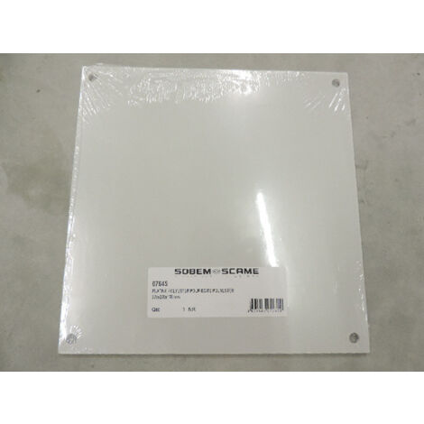 Platine polyester non perforée pour boite 270x270mm pour boite série MORVAN