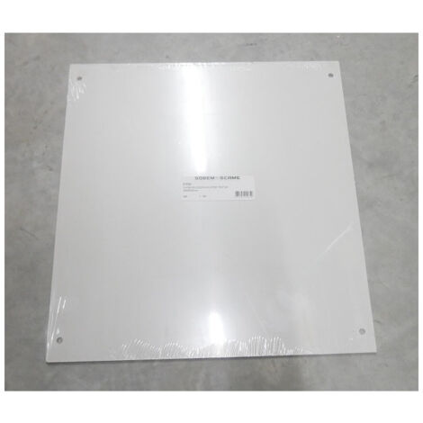 Platine polyester pleine 500x500mm pour coffret industriel série BOURGOGNE