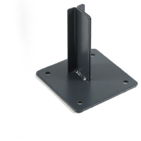 Mccover – Platine pour poteau de clôture multifonction – Acier laqué – Résiste à l'eau – 15x15 cm – Pour palissade et brise-vue