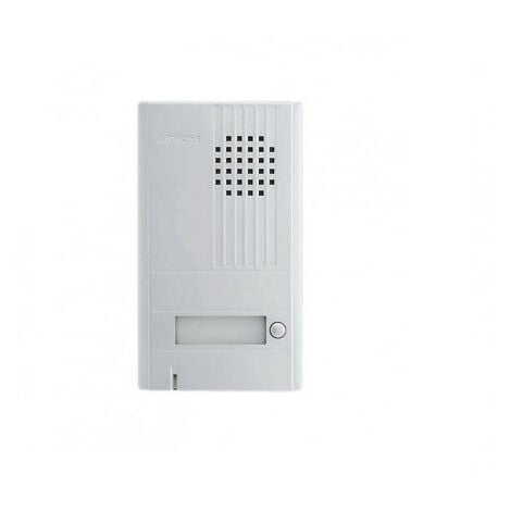 Aiphone - Platine saillie 1 bouton avec façade aluminium Epaisseur 22mm. - DA1DS