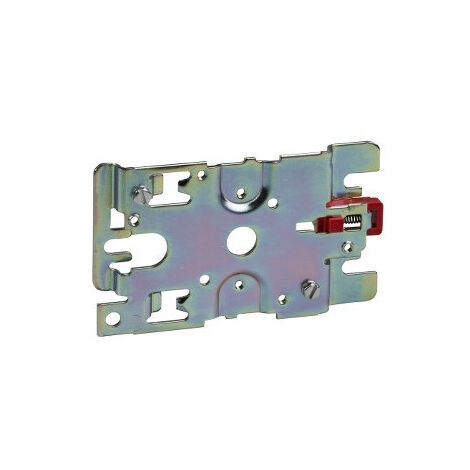 Platine support de montage LR2D3 126x75x10mm pour TeSys D soutenue par vis Schneider