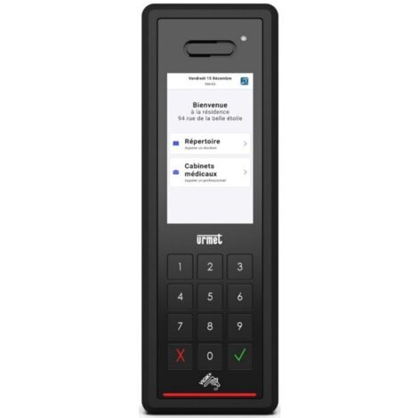 Platine tactile HIZI GSM 4G avec Vigik+ avec abonnement 25 logements pour 15 ans - URMET HIZIDESIGN15A/SP