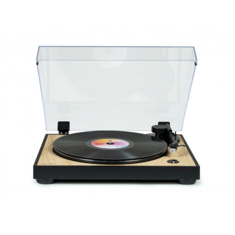 Platine tourne-disques - THOMSON TT300 - Tete de lecture Audio-Technica AT3600L - Bois et noir