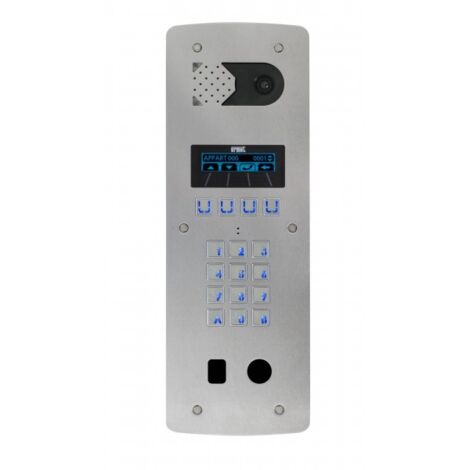 Platine vidéo à défilement 2VOICE 2 lignes 2 perçage T25 - Inox URMET D83/I2L