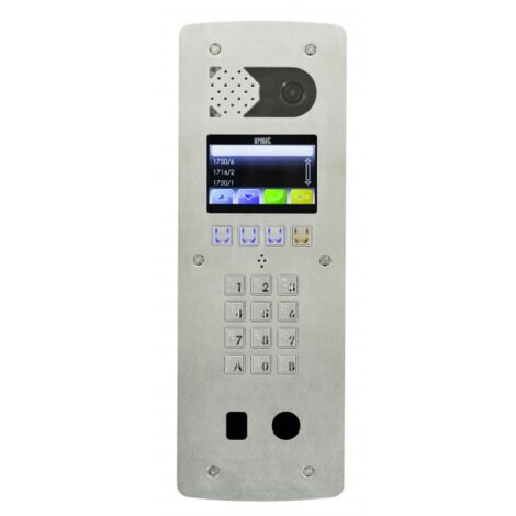 Platine vidéo à défilement 2VOICE graphique 2 perçage T25 - Inox URMET D83/IG2L