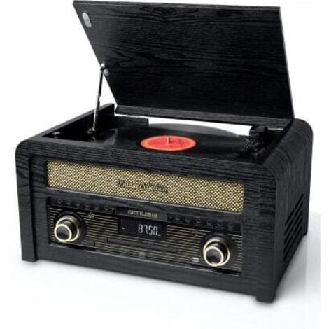 Platine vinyle/cd/usb stéréo 3 vitesses 33/45/78t - Muse - mt115w