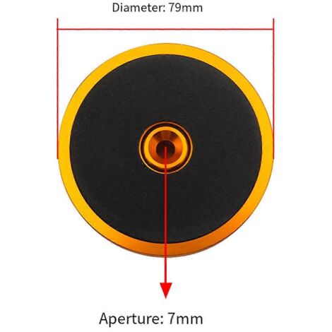 Platine vinyle HiFi LP, stabilisateur de disque en métal doré
