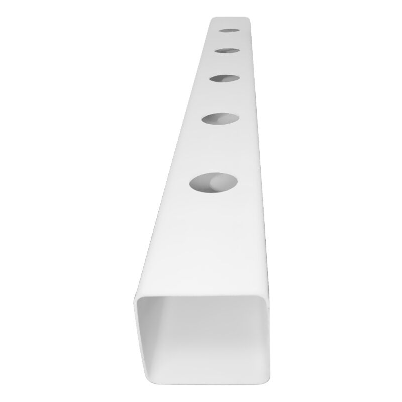 Platinium - Tube Aéro pvc blanc 5 plantations - 10x10cm x 1m