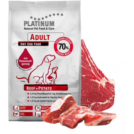 PLATINUM Adult Beef - aliment semi-humide pour chiens - 1,5 kg