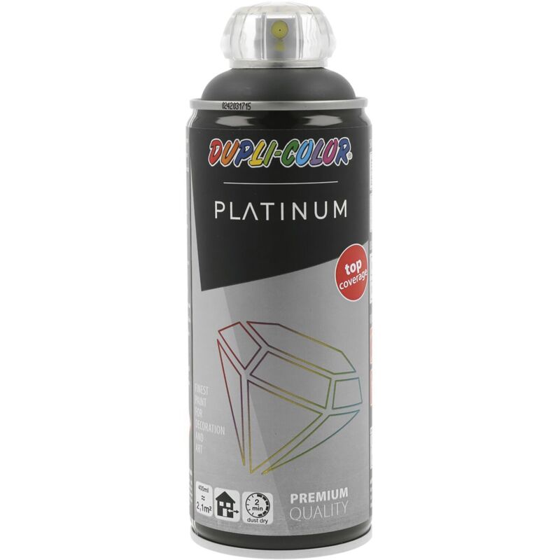 European Aerosols - Dupli Color Platinum Lackspray, Sprühlack 400ml Für Heimwerker- Und Bastelarbeiten, Anthrazit Seidenmatt