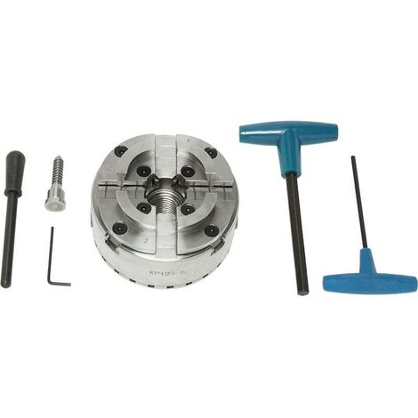 Plato autocentrante de 4 mordazas de 125 mm para torno de madera Fervi 0425/125