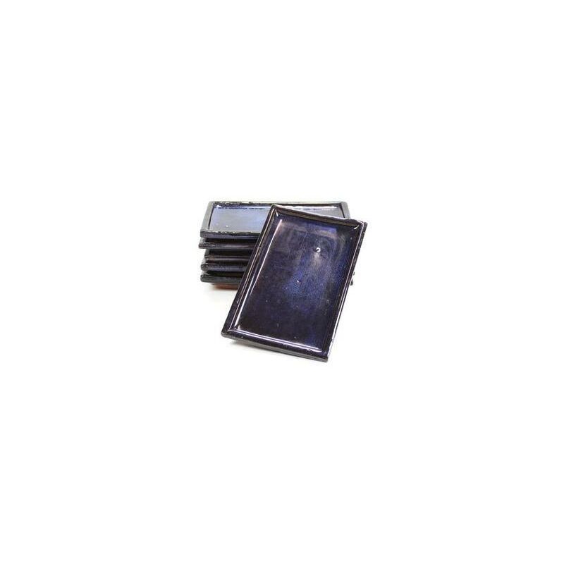 

Plato cerámico rectangular cantos rectos Azul 25 cm