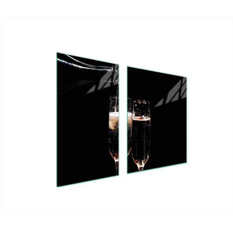 PLATO DE CRISTAL Y TABLA DE CORTAR 100x52 VINO