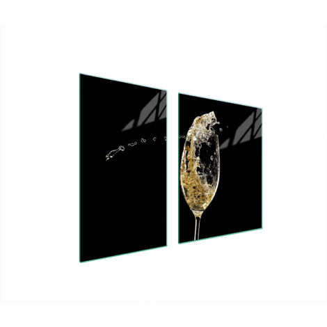PLATO DE CRISTAL Y TABLA DE CORTAR 100x52 VINO