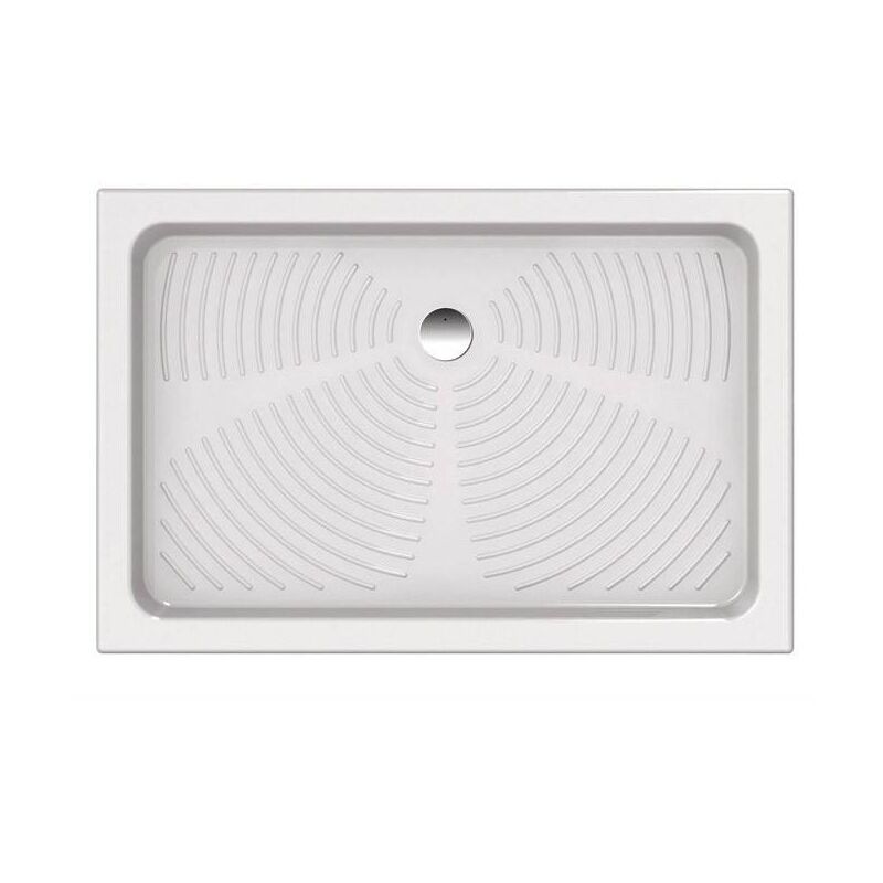 

Plato de ducha 120x80 cm en cerámica blanca | Blanco