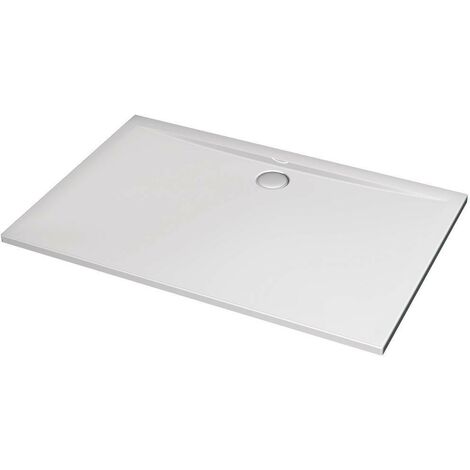 Plato de ducha de resina en 120x80 acabado gris Ultraflat S Ideal Standard