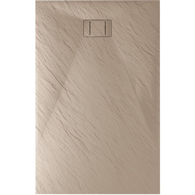 

Plato de ducha ceniciento efecto piedra mod. Blend 70x150 cm rectangular