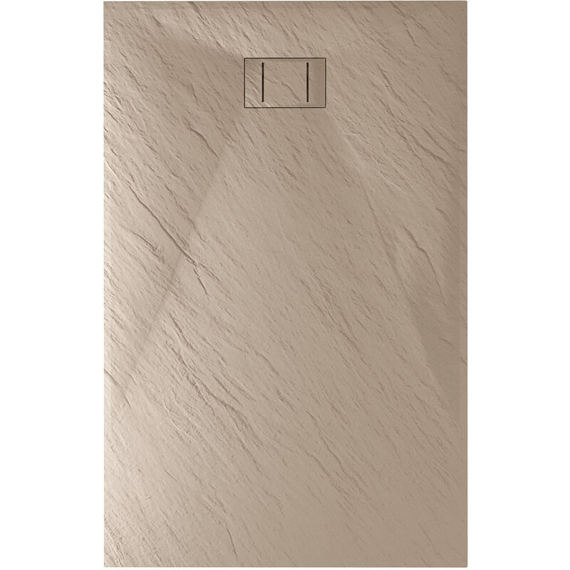 

Plato de ducha ceniciento efecto piedra mod. Blend 70x160 cm rectangular