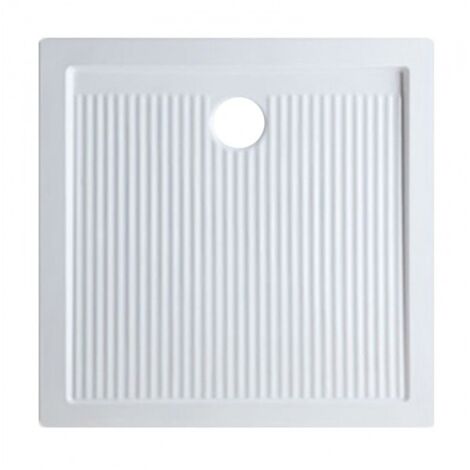 Plato de ducha 70x70 cm en cerámica Azzurra ceramica Ferdy | Blanco