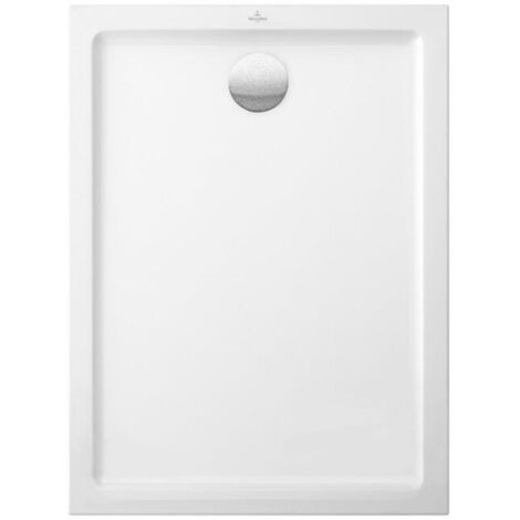 Plato de ducha 800x1200x60mm O.novo Plus Rectangular Material cerámica Color Blanco antideslizante categoría B (PN18)