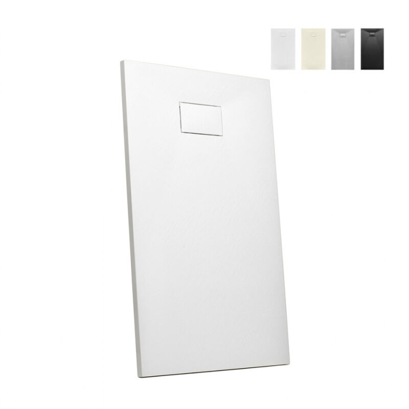 

Plato de ducha a ras de suelo 120x90 base de bañera moderna ultrafina | Color: Blanco