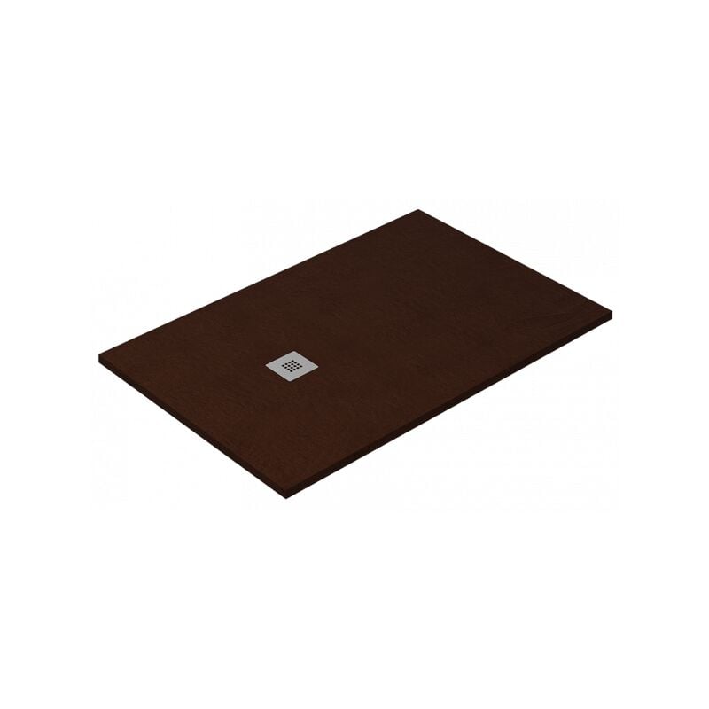 

Plato de ducha Ardesia extraplano y antideslizante gel coat CHOCOLATE Valvula incluida 75X110 Ral 8017 - Chocolate