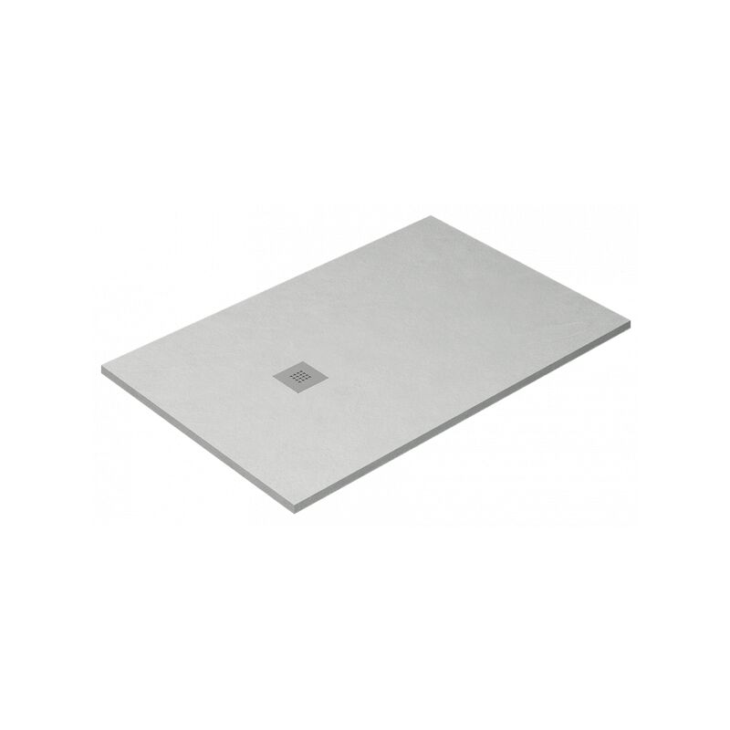 

Plato de ducha Ardesia extraplano y antideslizante gel coat GRIS CEMENTO Valvula incluida 90X190 Ral 7037 - Gris Cemento