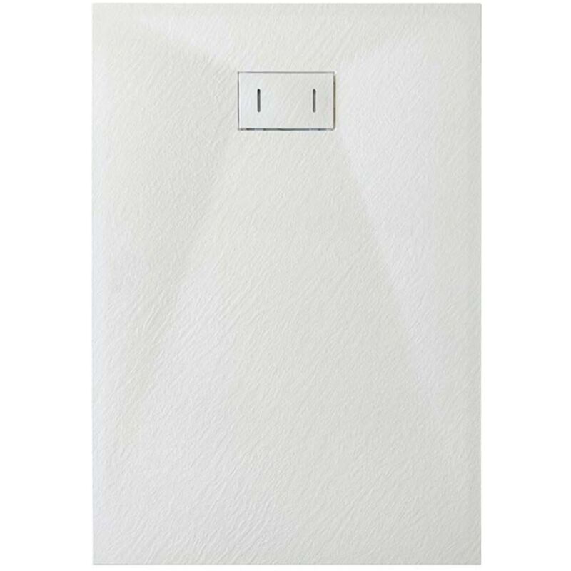 

Plato de ducha blanco efecto piedra mod. Strong 80x100 cm
