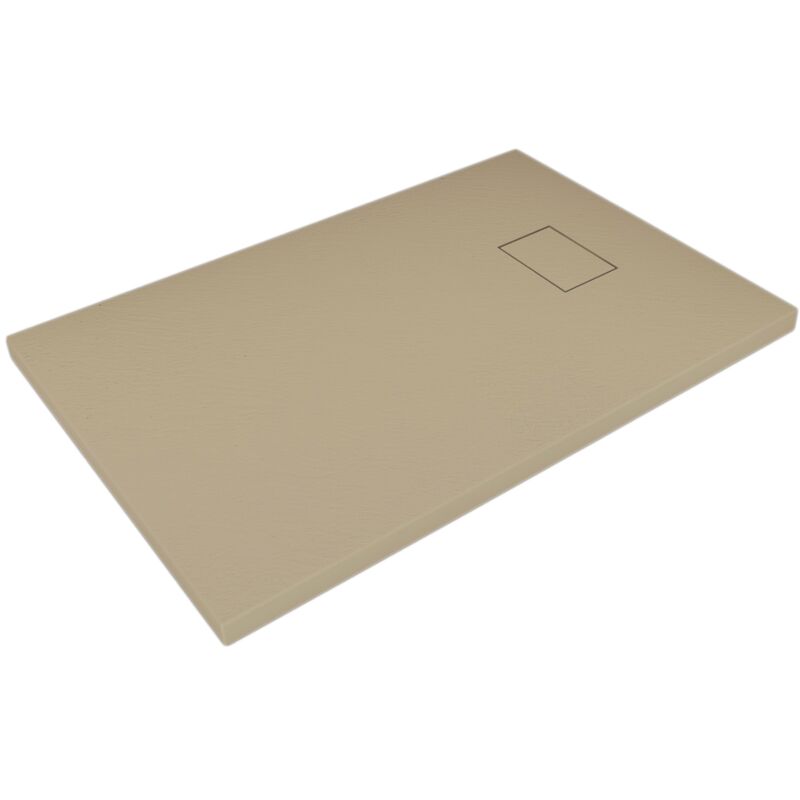 

Plato de ducha ceniciento efecto piedra rectangular mod. Strong 70x110 cm