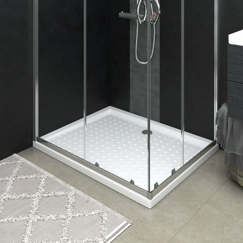 

Plato de ducha con puntos ABS blanco 80x100x4 cm