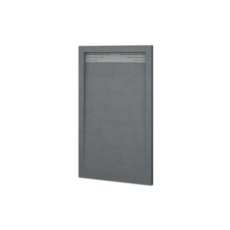 

Plato de ducha con semi-marco modelo Bidai Textura pizarra. GRAFITO, V�LVULA INCLUIDA 70X160 Ral 7015 - Gris Grafito