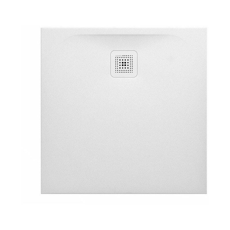 

Plato de ducha cuadrado PRO, desagüe lateral 800 x 800 x 29 mm blanco mate - Laufen