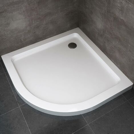 Plato de ducha de abs mod. Selene 80x80x5 cm semicircular