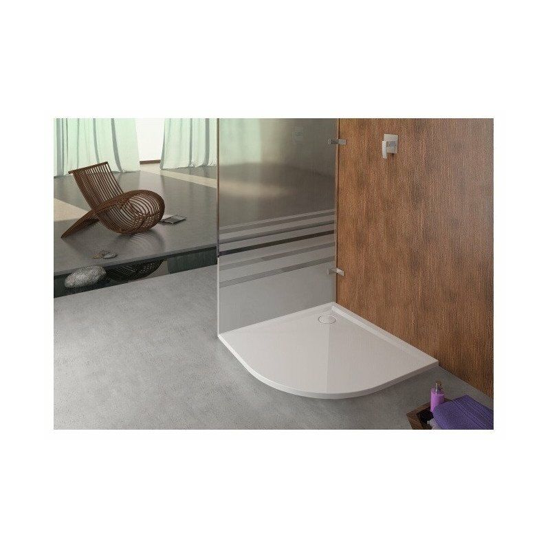 

Plato de ducha de cuarto de círculo MUNA m AR 1000x1000x30mm blanco - Hoesch