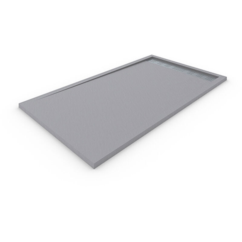 

Plato de ducha de resina DELUXE con marco 80x120 cm Gris Claro