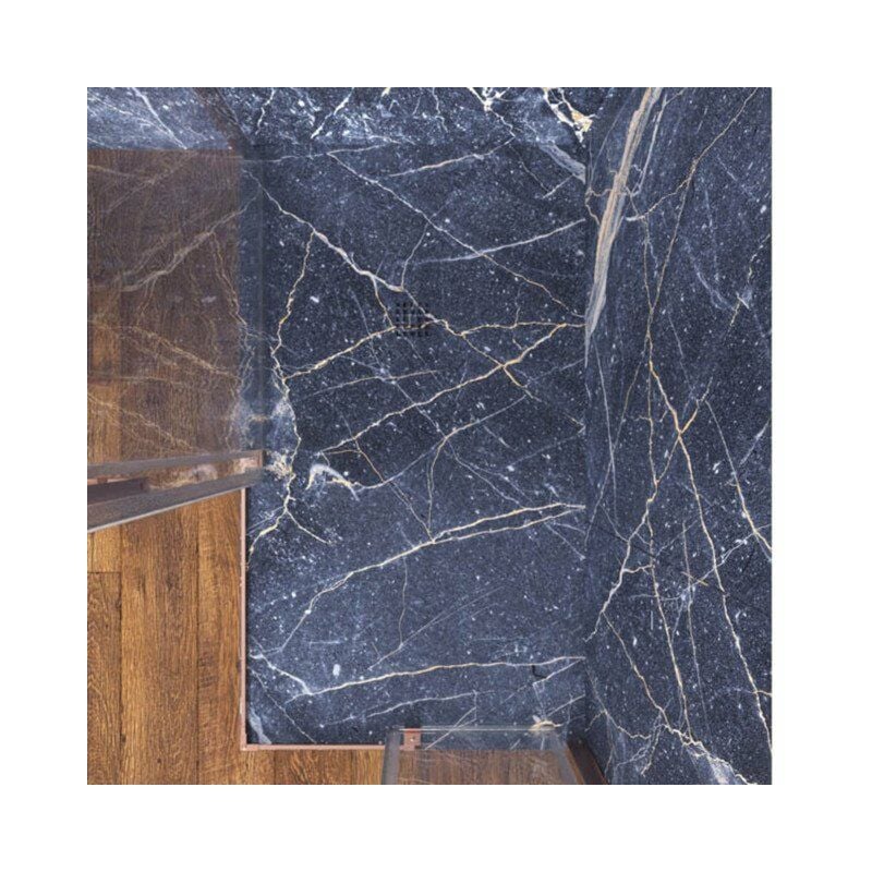 

Plato de Ducha de Resina Mineral - Efecto Mármol Mate - Antideslizante y Antibacteriano - Incluye Sifón y Rejilla (90x90 cm, Emperador Gris)