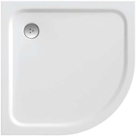 Plato de ducha Elipso Pro-80 Chrome blanco