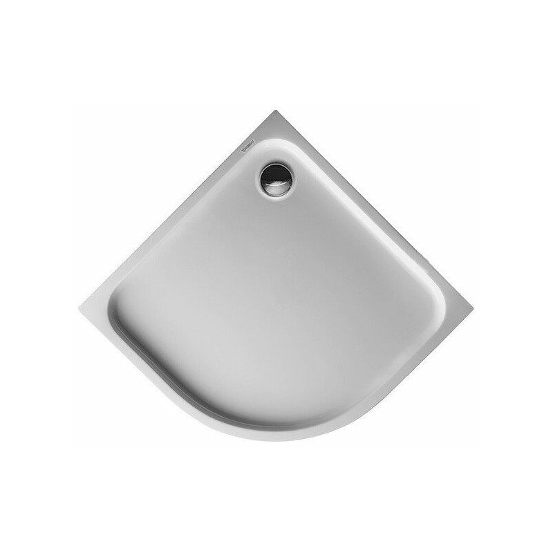 

Plato de ducha en cuarto de círculo D-CODE con antideslizante blanco 900x900x85mm