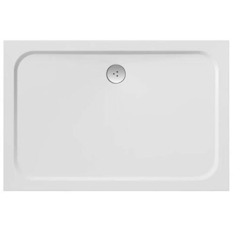 Plato de ducha GIGANT PRO 100x90 CHROME blanco