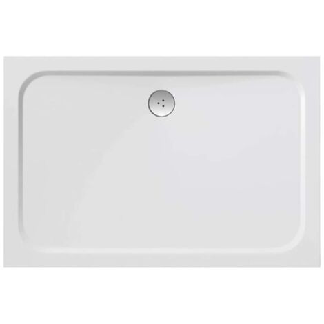 Plato de ducha GIGANT PRO 110x80 CHROME blanco