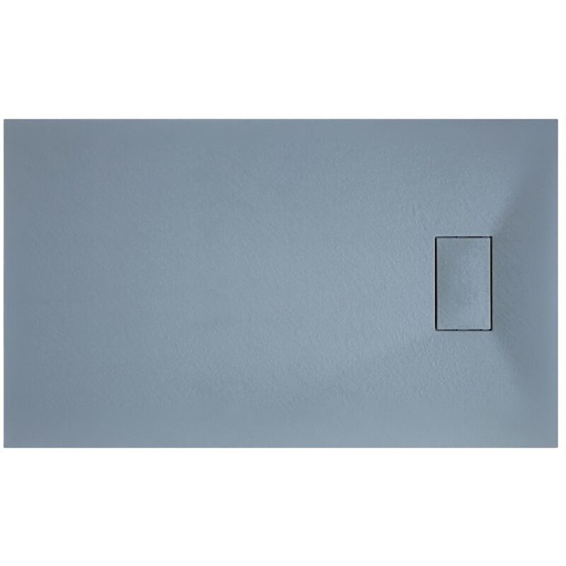 

Plato de ducha gris efecto piedra rectangular mod. Strong 70x110 cm