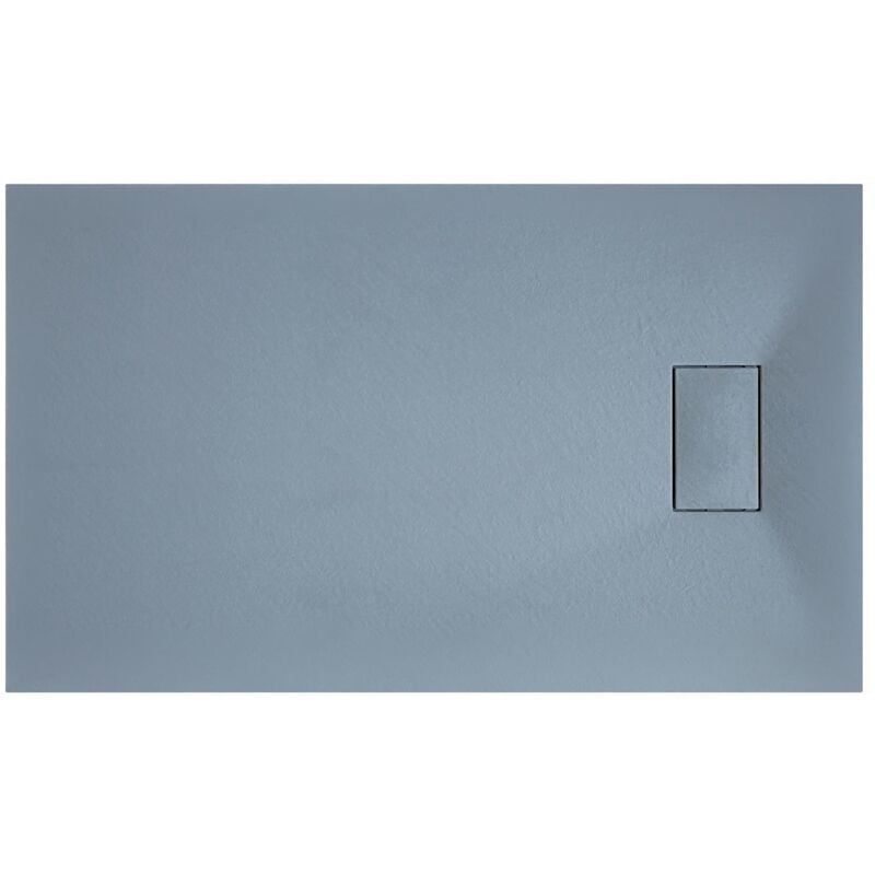 

Plato de ducha gris efecto piedra rectangular mod. Strong 70x100 cm