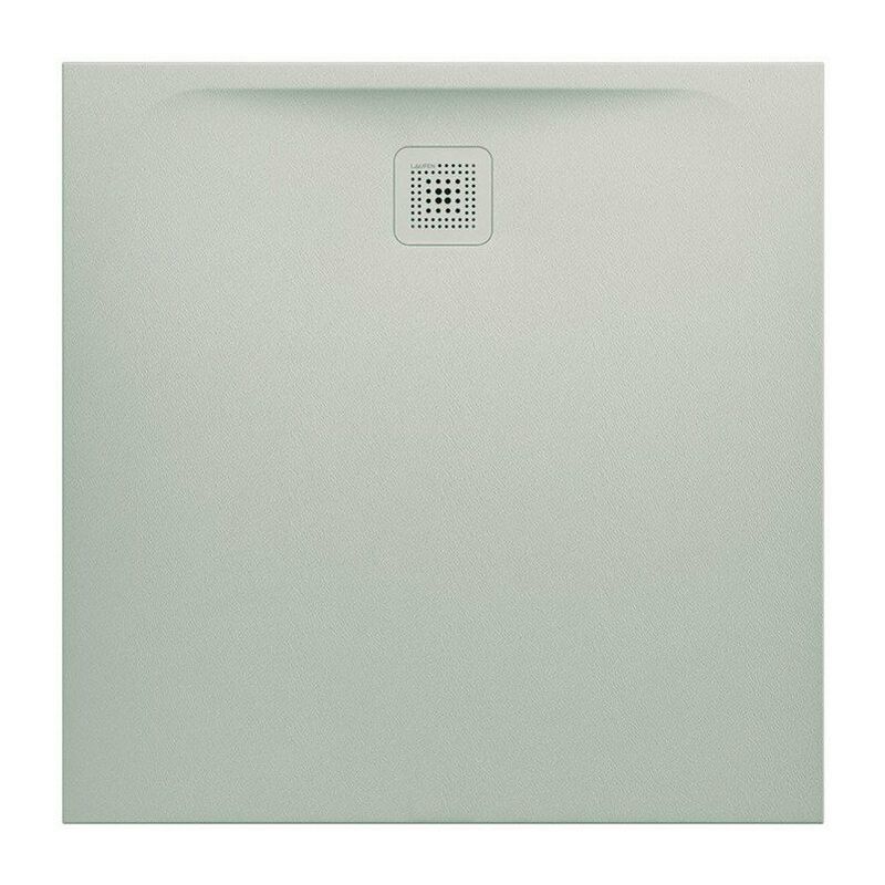 

Plato de ducha PRO, cuadrado, desagüe lateral 1000 x 1000 x 33 mm, gris claro - Laufen