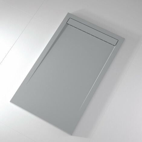Plato de ducha pizarra CLEVER CENIZA  70x70 cm