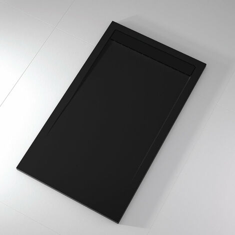Plato de ducha pizarra CLEVER negro 70x110 cm rejilla color