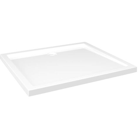Plato de ducha plato de ducha plato de ducha baño WC cuarto de ducha interior hogar rectangular 80x90 cm ABS blanco 020001952