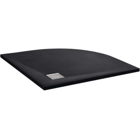 Plato de ducha plato de ducha plato de ducha plato de ducha cuarto de baño WC cuarto de ducha interior SMC 90x90 cm negro 020001923