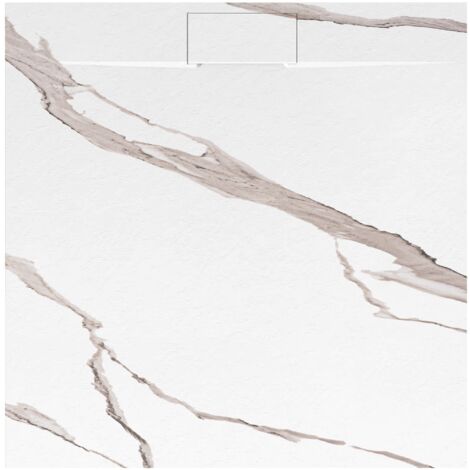 PLATO de DUCHA REA BAZALT CARRARA WHITE 90x90