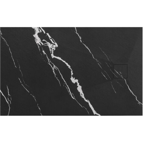 PLATO de DUCHA REA MAGNUM CARRARA BLACK 80x100