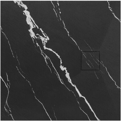 PLATO de DUCHA REA MAGNUM CARRARA BLACK 90x90